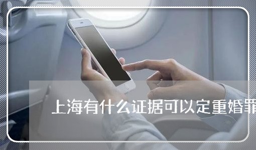 上海有什么证据可以定重婚罪/2023032694037