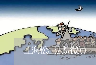 上海松江法院微薄