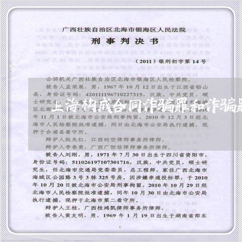 上海构成合同诈骗罪和诈骗罪/2023032574513 上海构成合同诈骗罪和诈骗罪/2023032574513