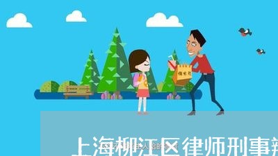 上海柳江区律师刑事辩护律师/2023032582704 上海柳江区律师刑事辩护律师/2023032582704