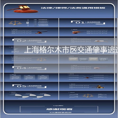 上海格尔木市区交通肇事逃逸/2023032551926