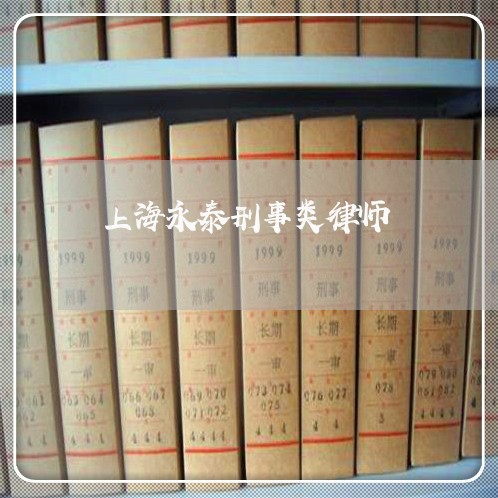 上海永泰刑事类律师/2023032663927 上海永泰刑事类律师/2023032663927