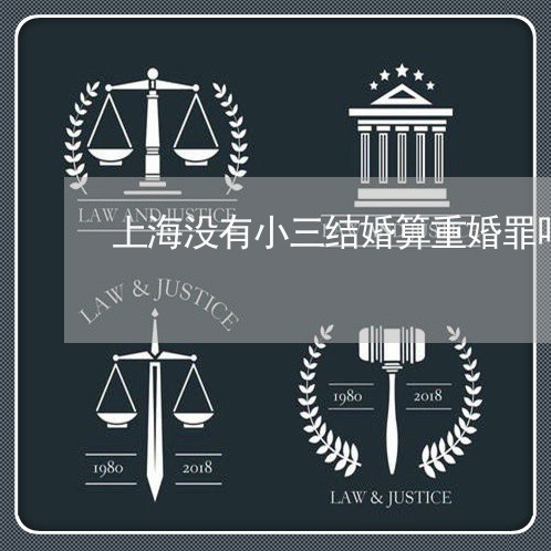 上海没有小三结婚算重婚罪吗/2023032540692