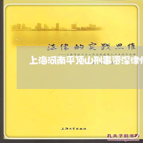 上海河南平顶山刑事资深律师/2023032573746