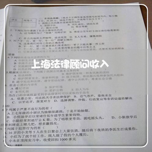 上海法律顾问收入