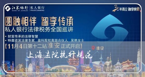 上海法院执行规范
