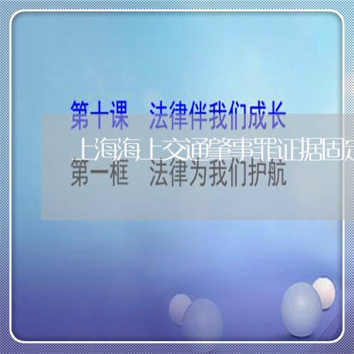 上海海上交通肇事罪证据固定/2023032505834