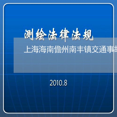 上海海南儋州南丰镇交通事故/2023032525137