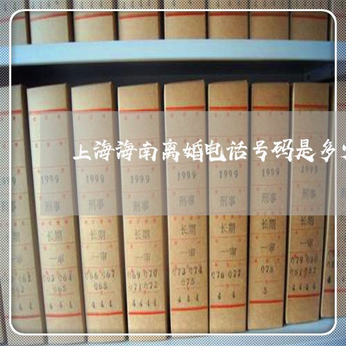 上海海南离婚电话号码是多少/2023032552513