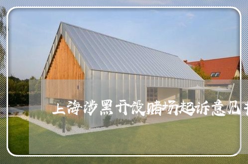 上海涉黑开设赌场起诉意见书/2023032548269