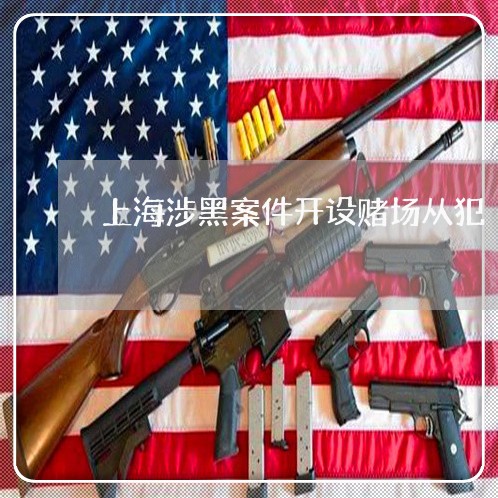 上海涉黑案件开设赌场从犯/2023032312704 上海涉黑案件开设赌场从犯/2023032312704