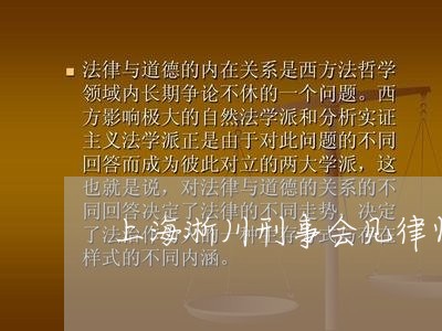 上海淅川刑事会见律师事务所/2023032585835