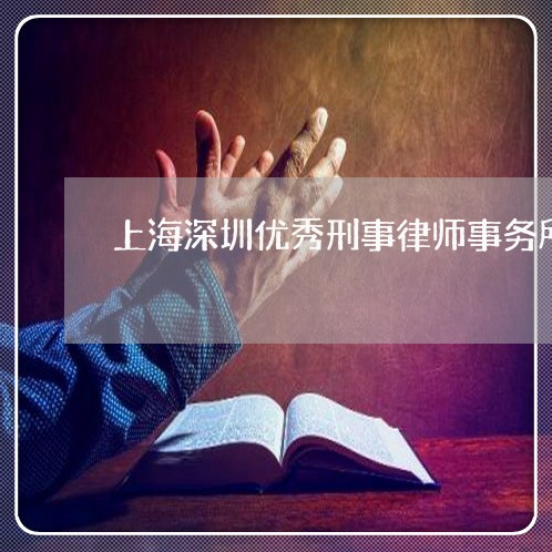 上海深圳优秀刑事律师事务所/2023032530613