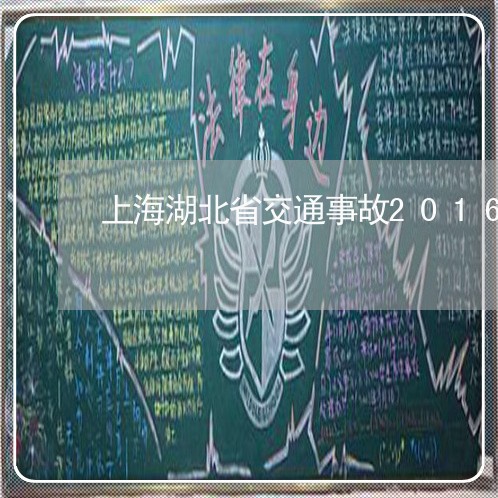 上海湖北省交通事故2016/2023032430485 上海湖北省交通事故2016/2023032430485