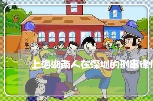 上海湖南人在深圳的刑事律师/2023032460602