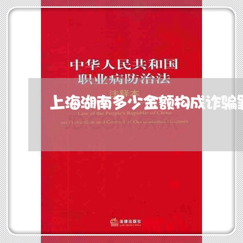 上海湖南多少金额构成诈骗罪/2023032496935