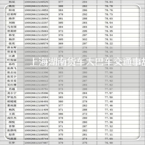 上海湖南货车大巴车交通事故/2023032404928