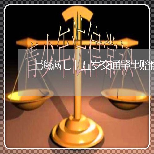上海满七十五岁交通肇事赔偿/2023032453715 上海满七十五岁交通肇事赔偿/2023032453715