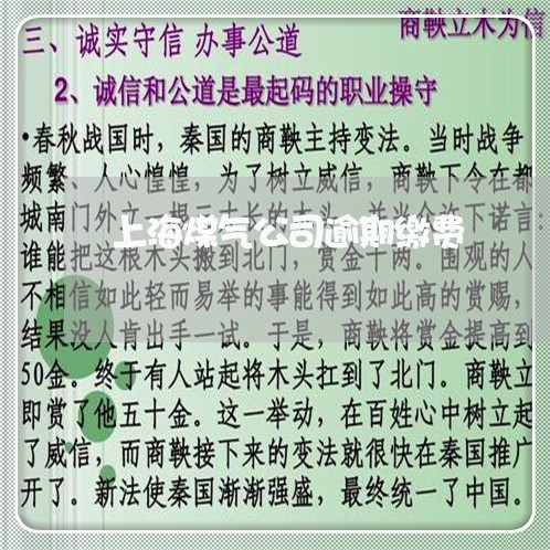 上海煤气公司逾期缴费/2023102699482