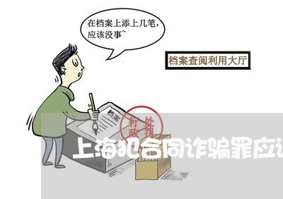 上海犯合同诈骗罪应该追究谁/2023032446048