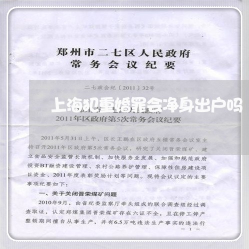 上海犯重婚罪会净身出户吗/2023032212627