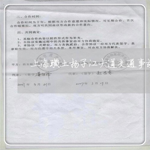 上海璜土扬子江大道交通事故/2023032501604