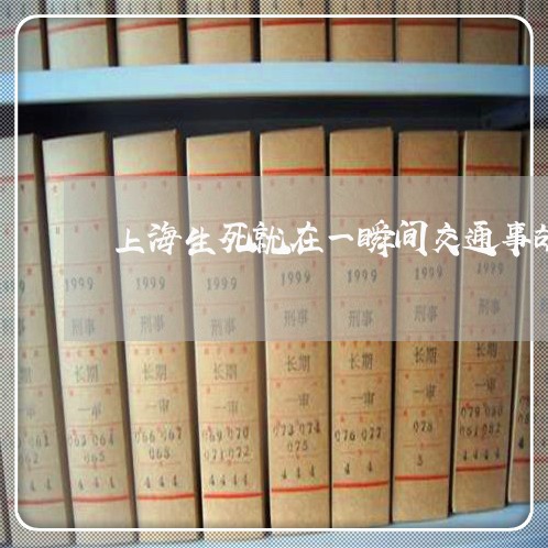 上海生死就在一瞬间交通事故/2023032553606