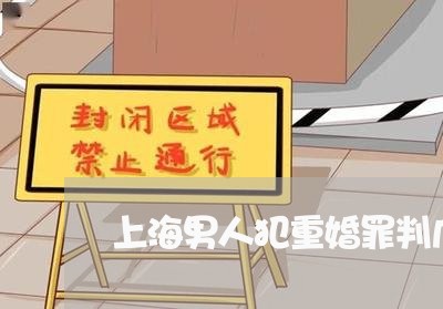 上海男人犯重婚罪判几年以上/2023032512915