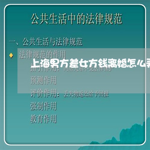 上海男方差女方钱离婚怎么弄/2023032484613