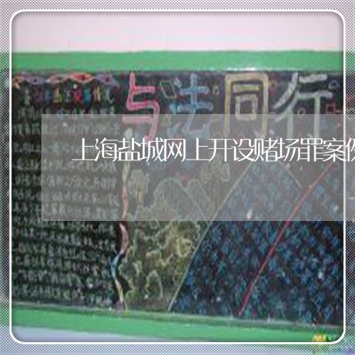 上海盐城网上开设赌场罪案例/2023032494717
