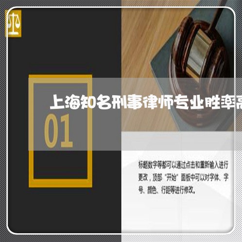 上海知名刑事律师专业胜率高/2023032404927