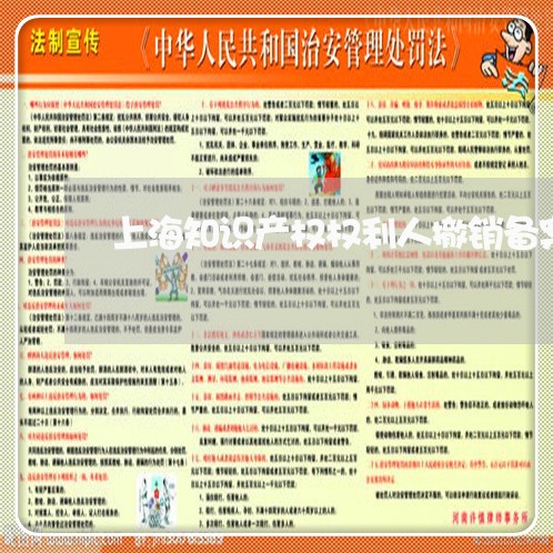 上海知识产权权利人撤销备案/2023032516937