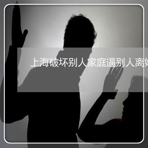 上海破坏别人家庭逼别人离婚/2023032428382