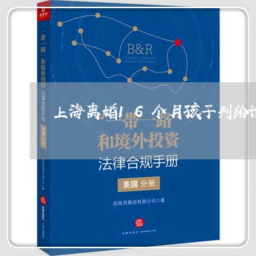 上海离婚16个月孩子判给谁/2023032598947