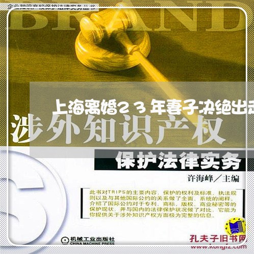 上海离婚23年妻子决绝出走/2023032441412