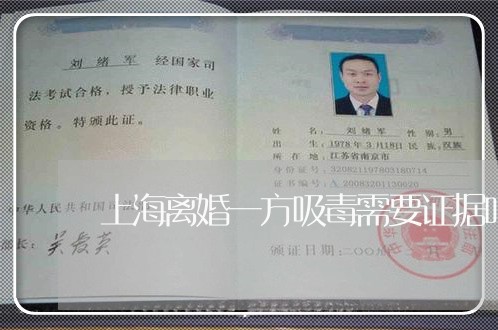 上海离婚一方吸毒需要证据吗/2023032412959