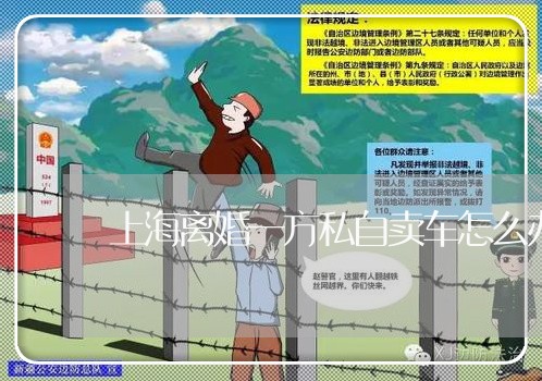 上海离婚一方私自卖车怎么办/2023032484705