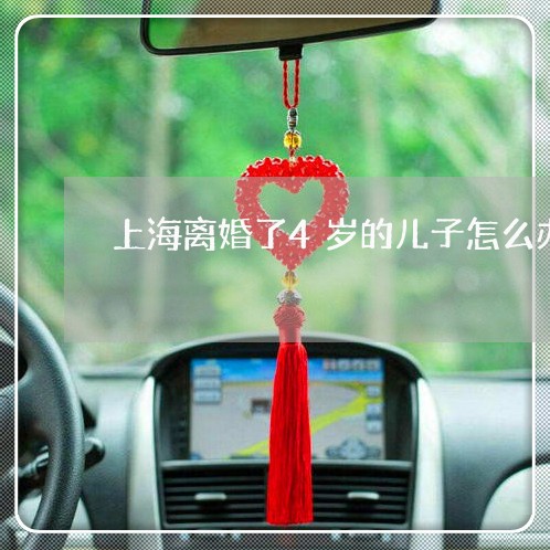 上海离婚了4岁的儿子怎么办/2023032582714
