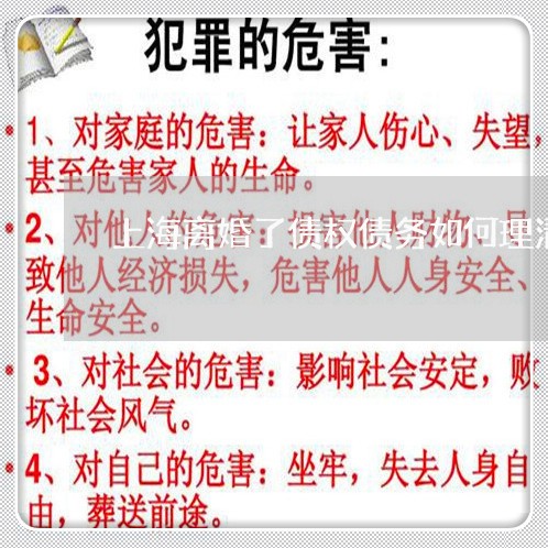 上海离婚了债权债务如何理清/2023032505816