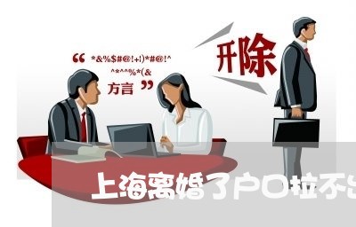 上海离婚了户口拉不出来咋办/2023032538393