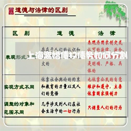 上海离婚债权债务如何分割/2023032080705