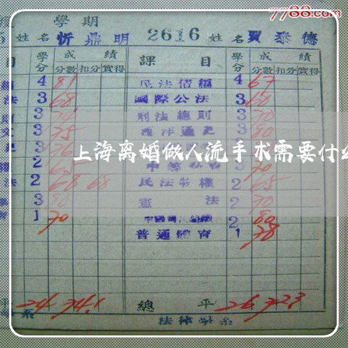 上海离婚做人流手术需要什么/2023032430583