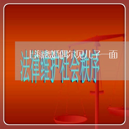 上海离婚偶尔见儿子一面/2023021741614
