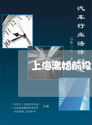 上海离婚前投资小三/2023032603029 上海离婚前投资小三/2023032603029
