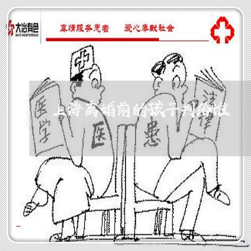 上海离婚前的孩子判给谁/2023041250415