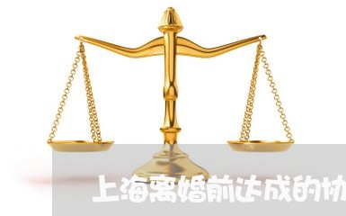 上海离婚前达成的协议算数吗/2023032361604 上海离婚前达成的协议算数吗/2023032361604