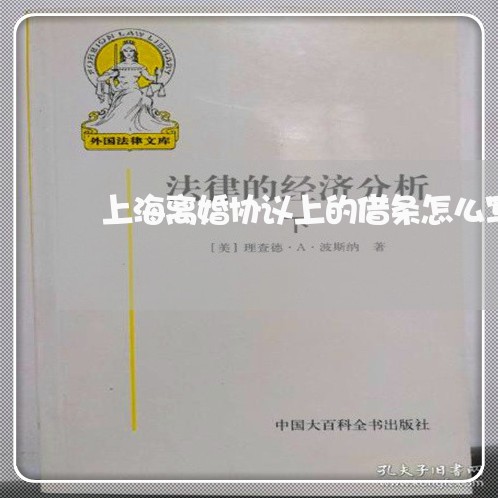 上海离婚协议上的借条怎么写/2023032348140 上海离婚协议上的借条怎么写/2023032348140