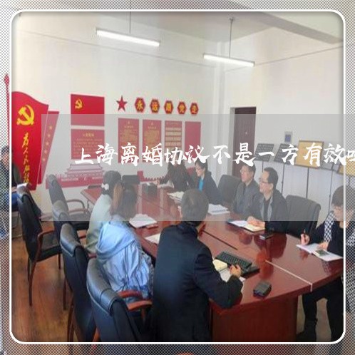上海离婚协议不是一方有效吗/2023032318248 上海离婚协议不是一方有效吗/2023032318248