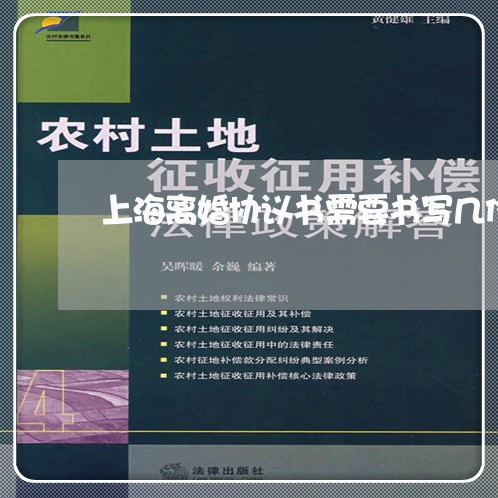 上海离婚协议书需要书写几份/2023032306936
