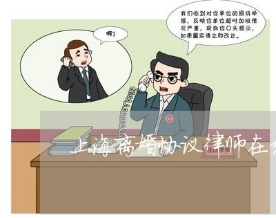 上海离婚协议律师在线咨询